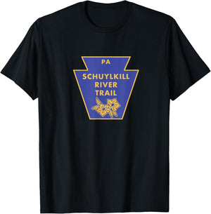 Schuylkill River Trail PA Pennsylvania Keystone Hiking T-Shirt - T-Shirt | Black