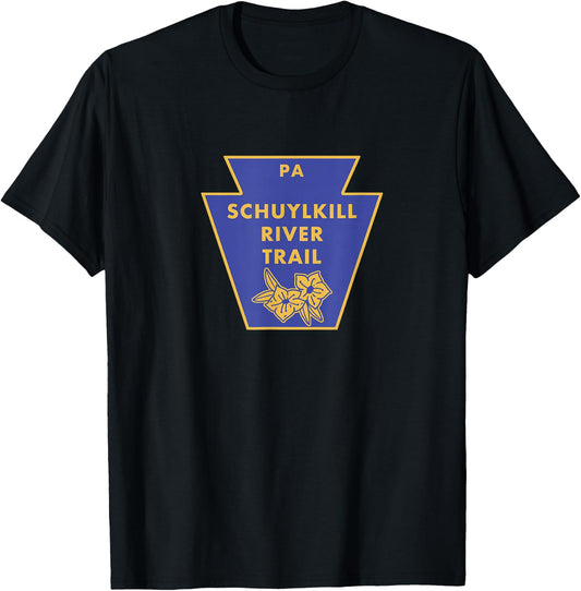 Schuylkill River Trail PA Pennsylvania Keystone Hiking T-Shirt - T-Shirt | Black
