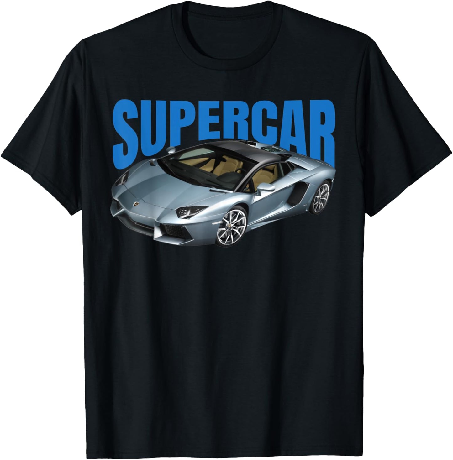 Supercar, sports car, muscle car and race car T-Shirt - T-Shirt | Black