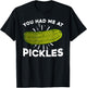 Cool Pickle Art Women Kids Pickled Cucumber Lovers T-Shirt - T-Shirt | Black