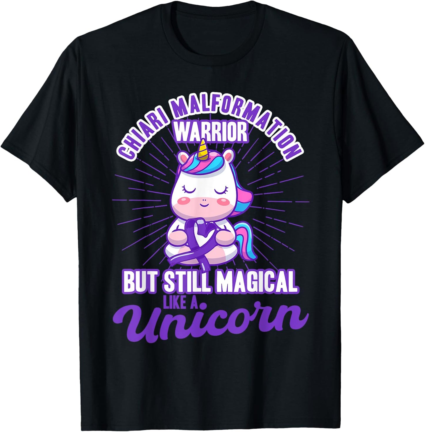 Magical Like A Unicorn Chiari Malformation Awareness T-Shirt - T-Shirt | Black