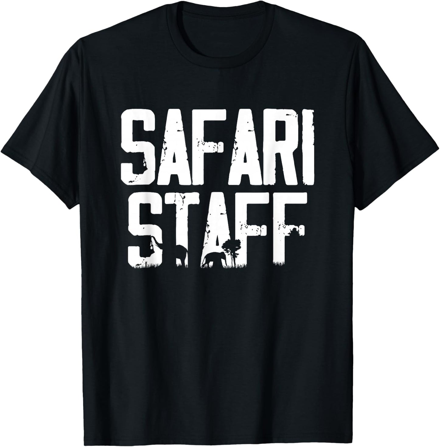 Safari Tour Guide African Safari Squad Zoo Safari Staff T-Shirt - T-Shirt | Black