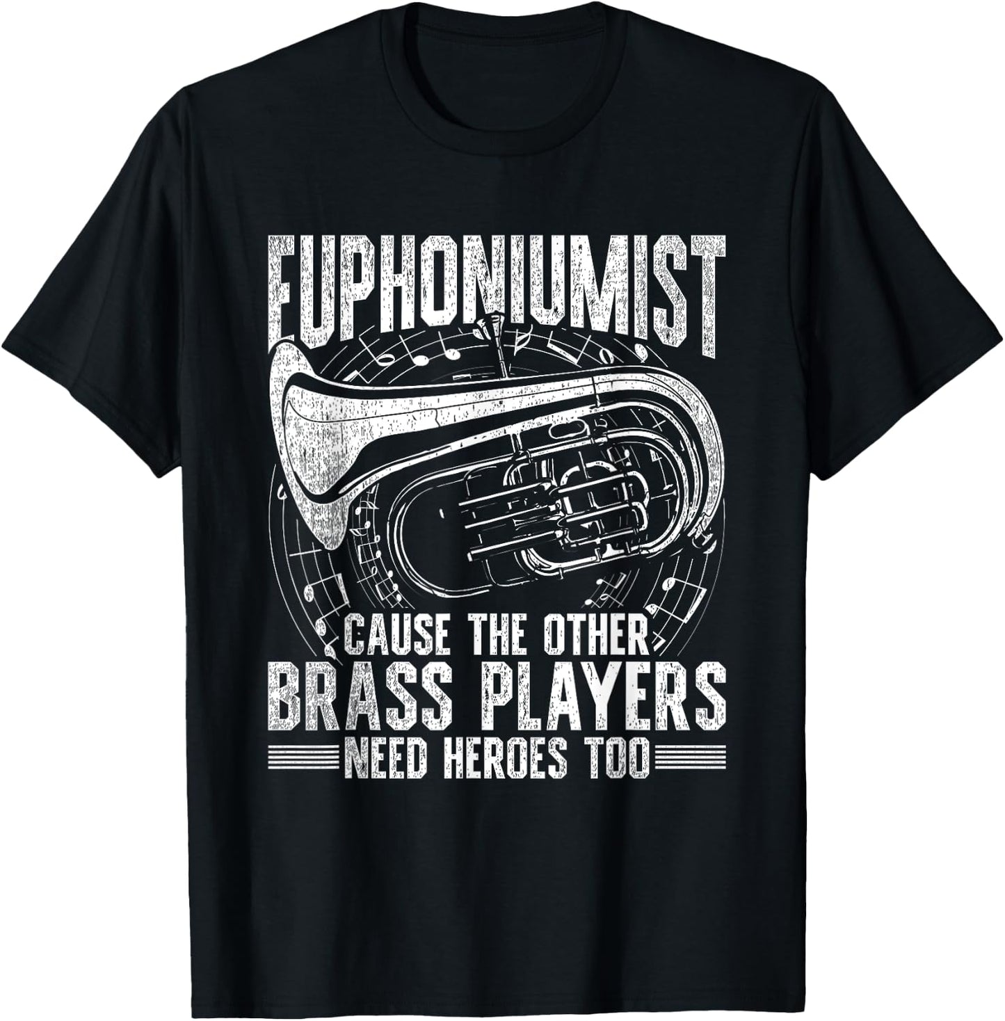 Euphoniumists Woodwind Euphonium Euphoniumist - -Adults, Black, Short Sleeve, Small T-Shirt - T-Shirt | Black