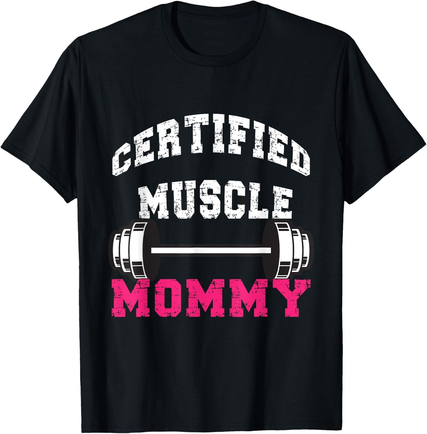 certified Muscle Mommy Pump Cover T-Shirt - T-Shirt | Black