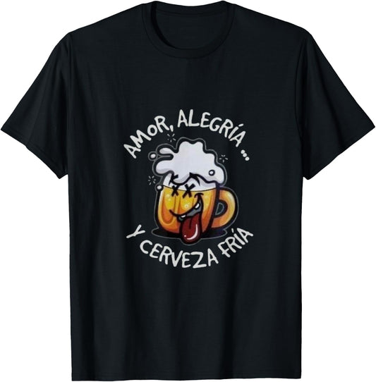 Love, Joy and Cold Beer, Summer 2023 T-Shirt - T-Shirt | Black