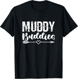 Muddy Buddies Mud Bogging Mudding Mud Racing Matching T-Shirt - T-Shirt | Black