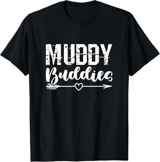 Muddy Buddies Mud Bogging Mudding Mud Racing Matching T-Shirt - T-Shirt | Black