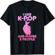 I Like K-Pop & Maybe 3 People Funny Korean Music T-Shirt - T-Shirt | Black