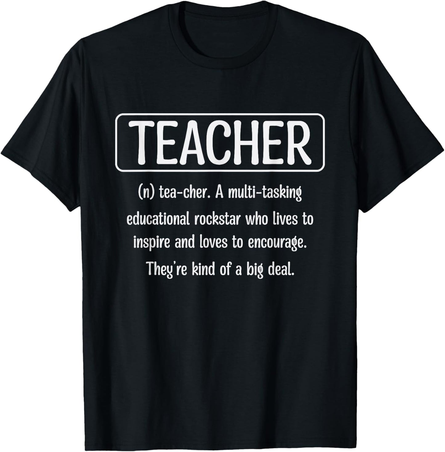Teacher Definition - Funny Teacher T-Shirt - T-Shirt | Black