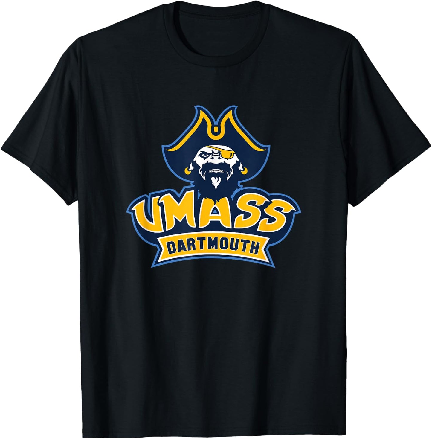 UMass Dartmouth Corsair | Official Licensed NCAA | PPMASD03 T-Shirt - T-Shirt | Black