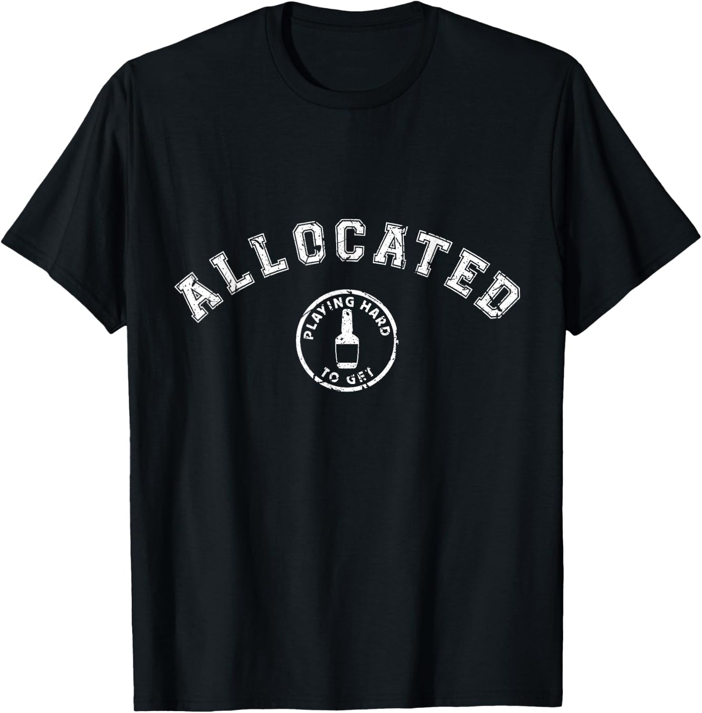 Weathered Kentucky Bourbon Whiskey Allocated Bourbon Hunter T-Shirt - T-Shirt | Black