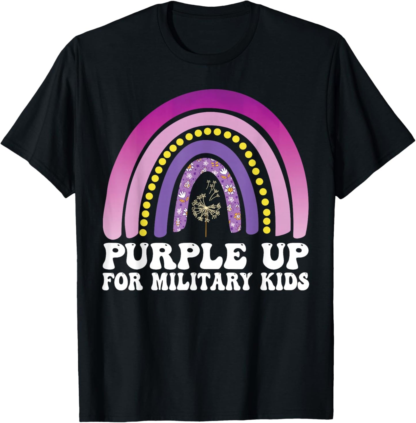 Purple Up for Military Kids Month of the Military Child T-Shirt - T-Shirt | Black