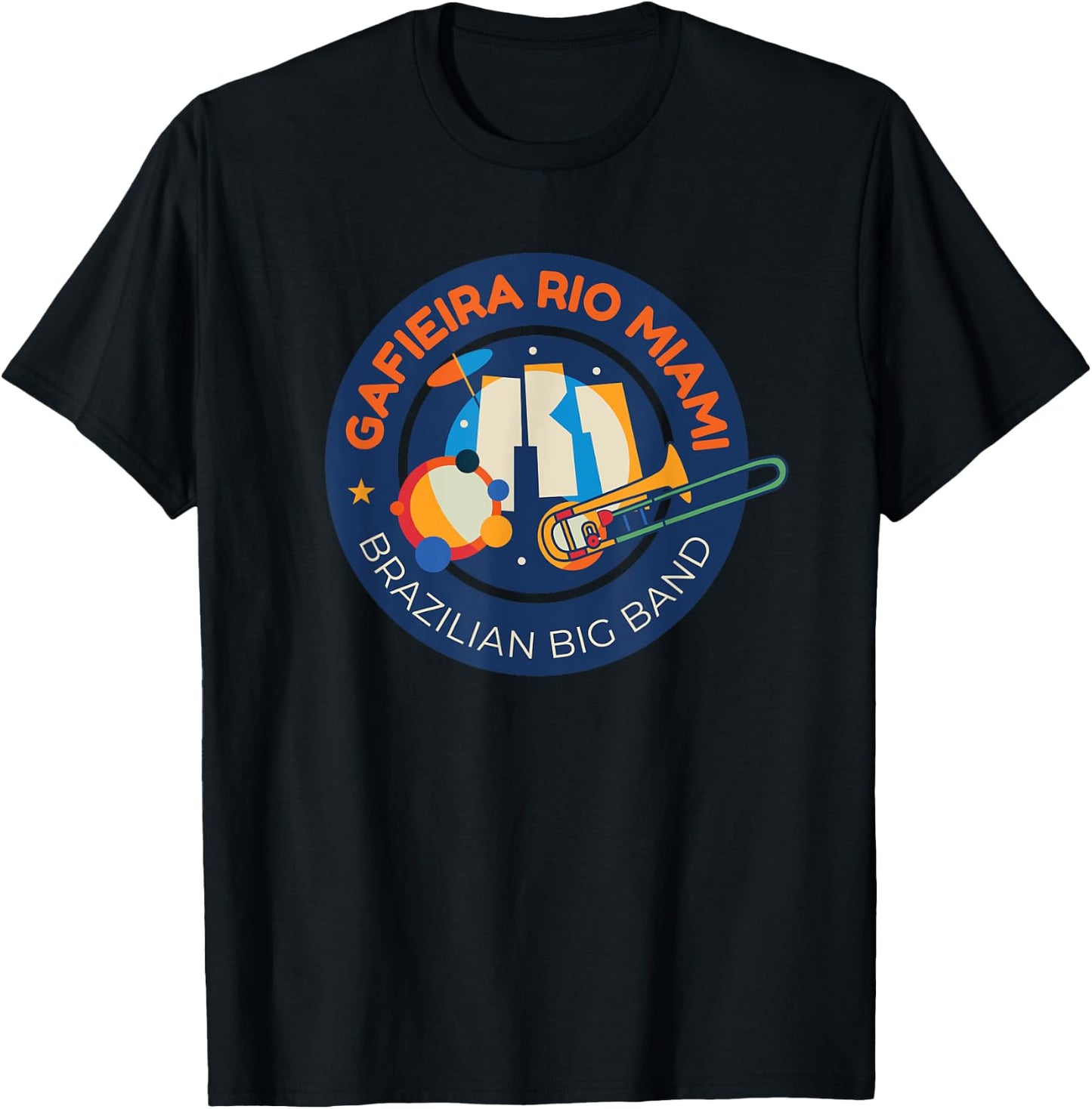 Gafieira Rio Miami Big Band From Miami Florida T-Shirt - T-Shirt | Black