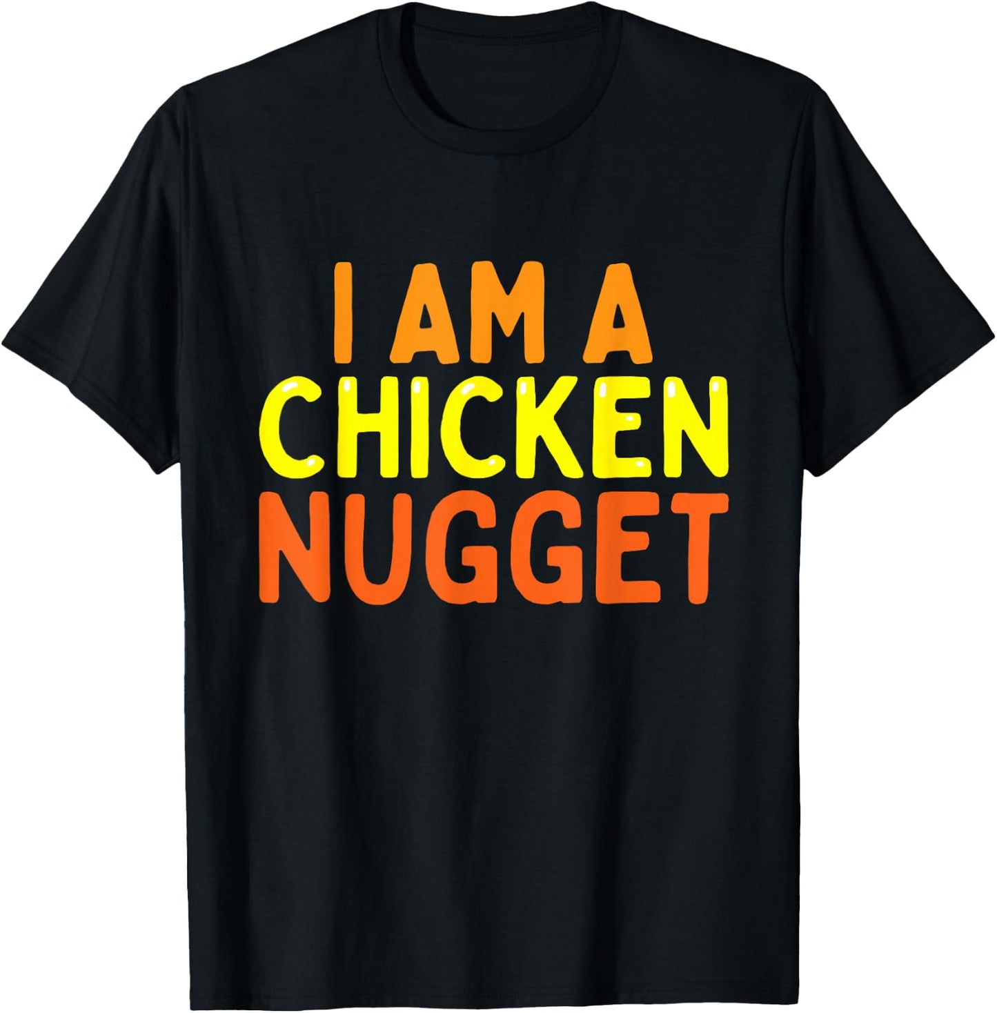I Am A Chicken Nugget Funny Last Minute Halloween Costume T-Shirt - T-Shirt | Black