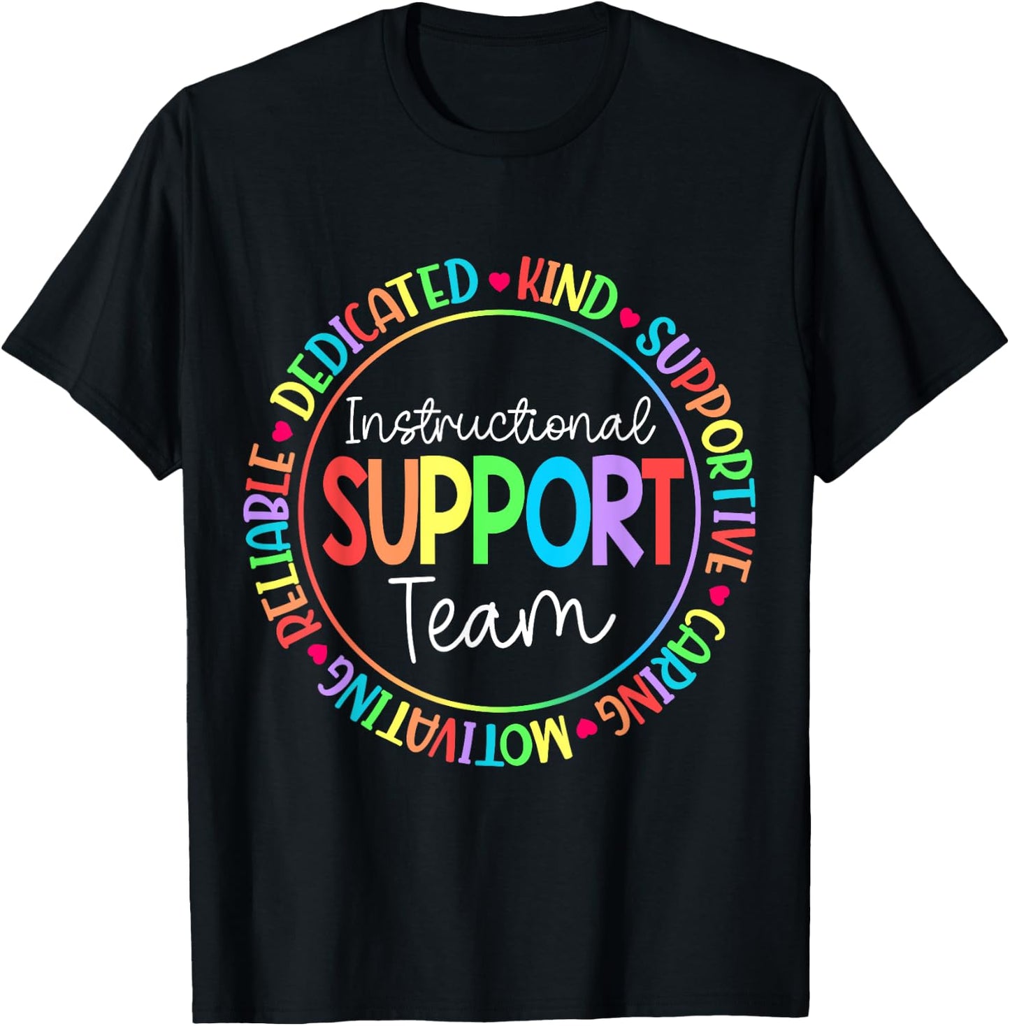 Instructional Coach Instructional Support Team Week T-Shirt - T-Shirt | Black
