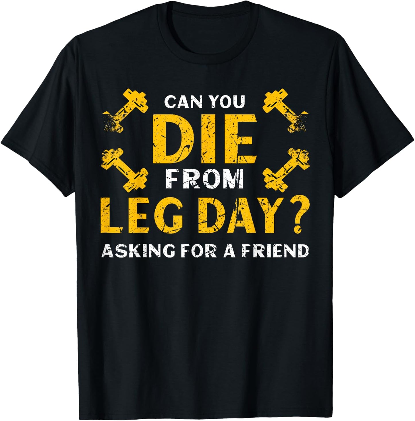 Funny Leg Day Workout Body Building T-Shirt - T-Shirt | Black