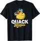 Quack Addict Funny Duck Lover Duck Owner T-Shirt - T-Shirt | Black