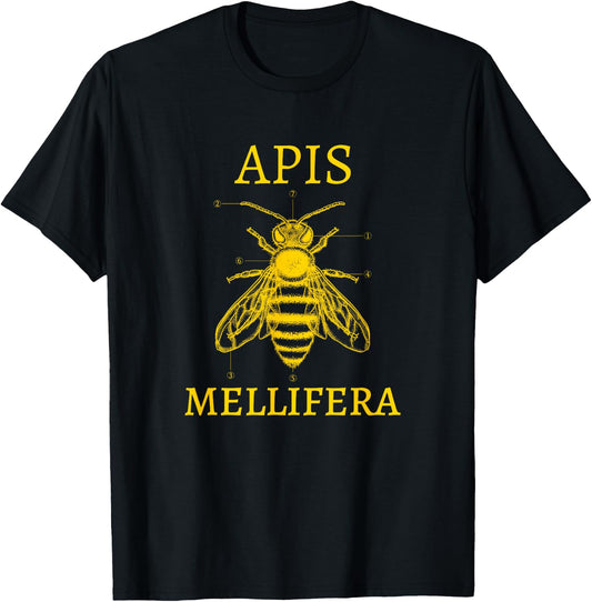 Apis mellifera Honey Bee Whisperer Honey Maker Beekeeper T-Shirt - T-Shirt | Black