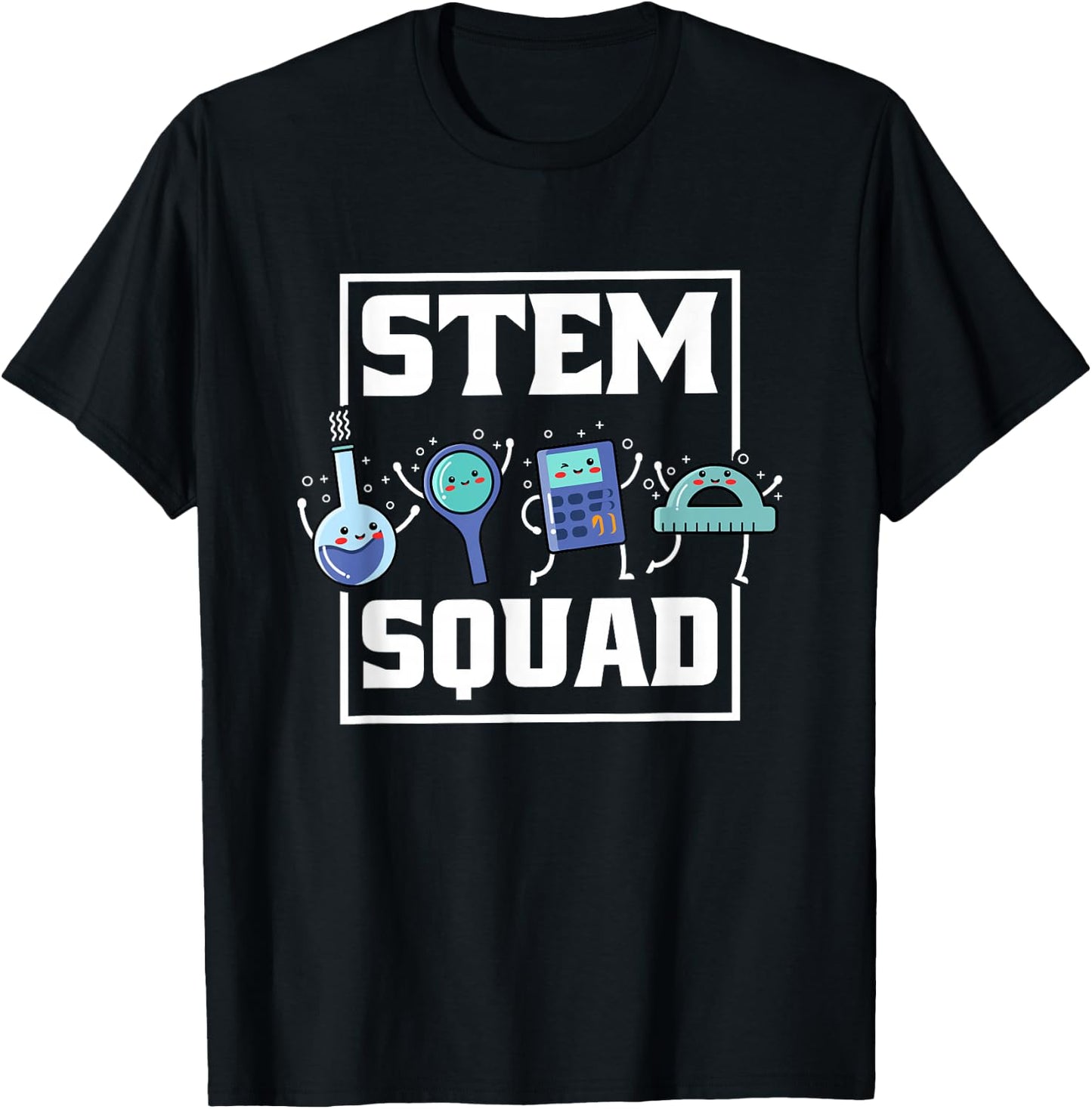 Stem Squad, Science Technology Engineering Math Team T-Shirt - T-Shirt | Black