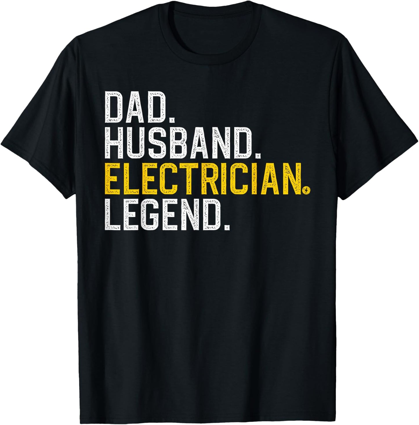 Cool Electrician For Dad Husband Professional Electrician T-Shirt - T-Shirt | Black