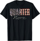 American Quarter Horse With USA Flag, Horseback Riding T-Shirt - T-Shirt | Black