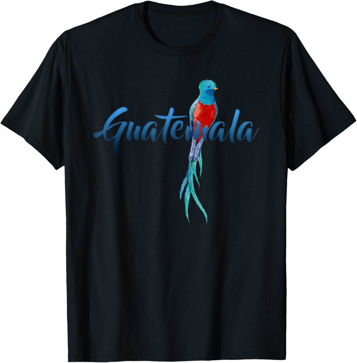 Guatemala Quetzal Parrot Guatemalan Birdwatcher T-Shirt - T-Shirt | Black