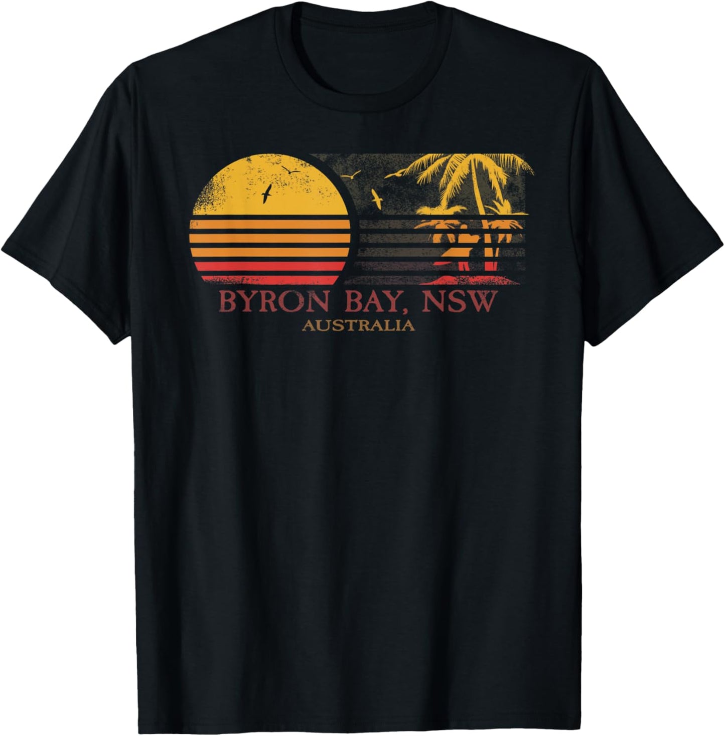 Byron Bay Surfer I Australia I Retro I Byron Bay Surf T-Shirt - T-Shirt | Black