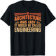 Funny Architecture Art Women Architect Student Lover T-Shirt - T-Shirt | Black