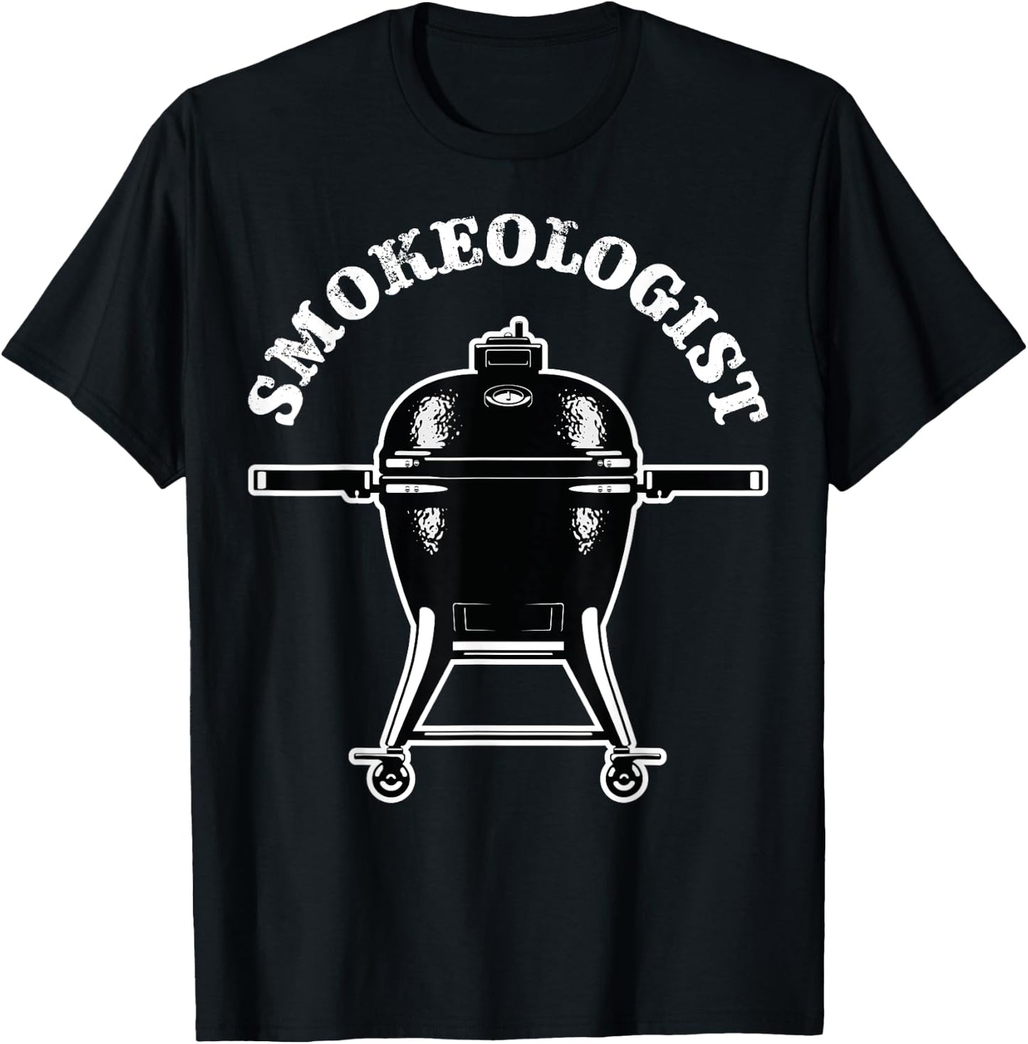 Smokeologist Funny Pitmaster BBQ Smoker Grilling T-Shirt - T-Shirt | Black