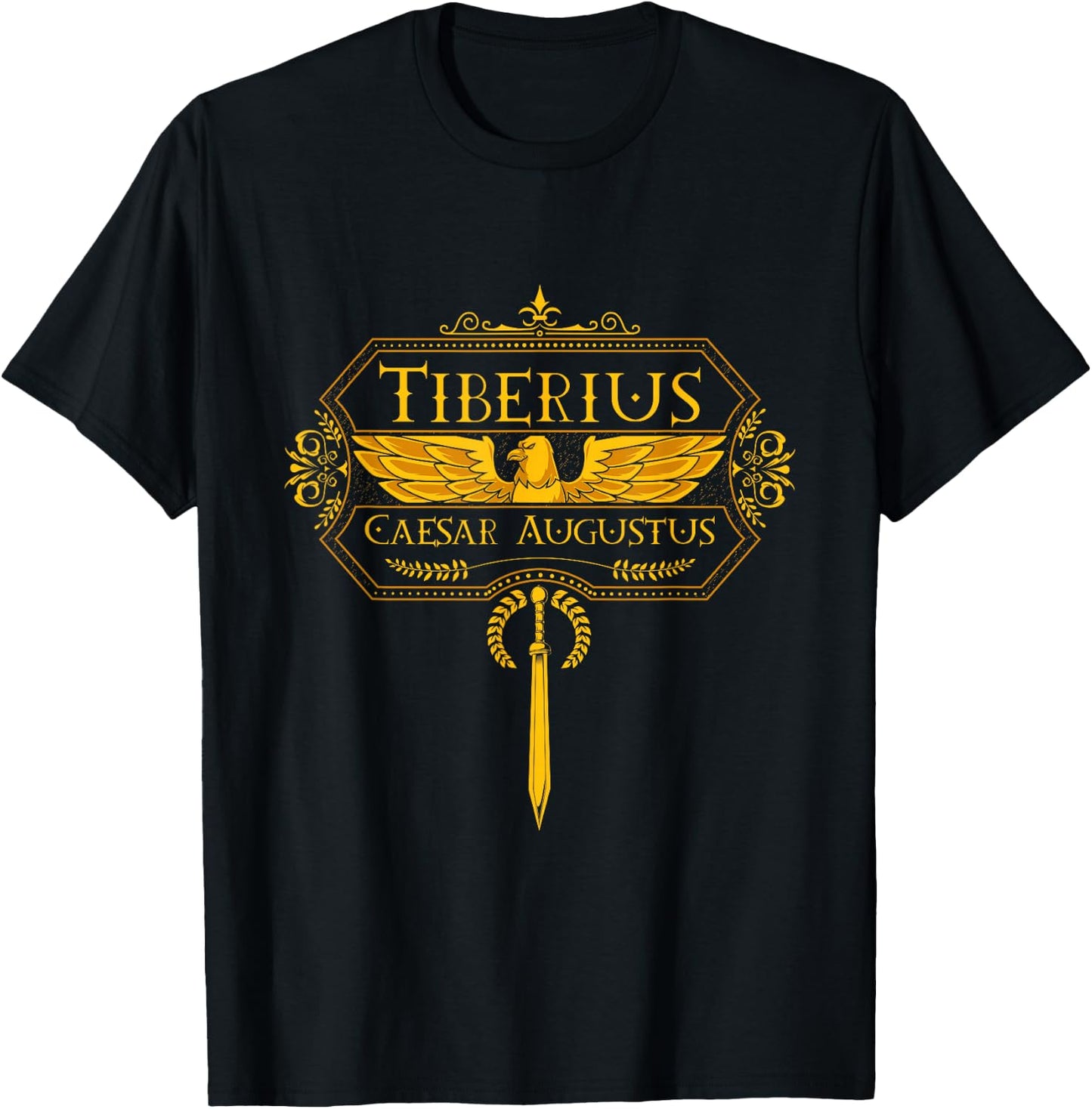Roman Emperor Tiberius T-Shirt - T-Shirt | Black