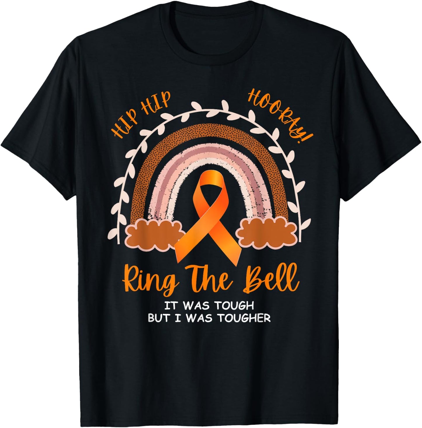 Ring The Bell It Was Tough But I Was Tougher Last Day Chemo T-Shirt - T-Shirt | Black