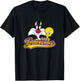 Looney Tunes Sylvester And Tweety Bird Smiling Faces Logo T-Shirt - T-Shirt | Black
