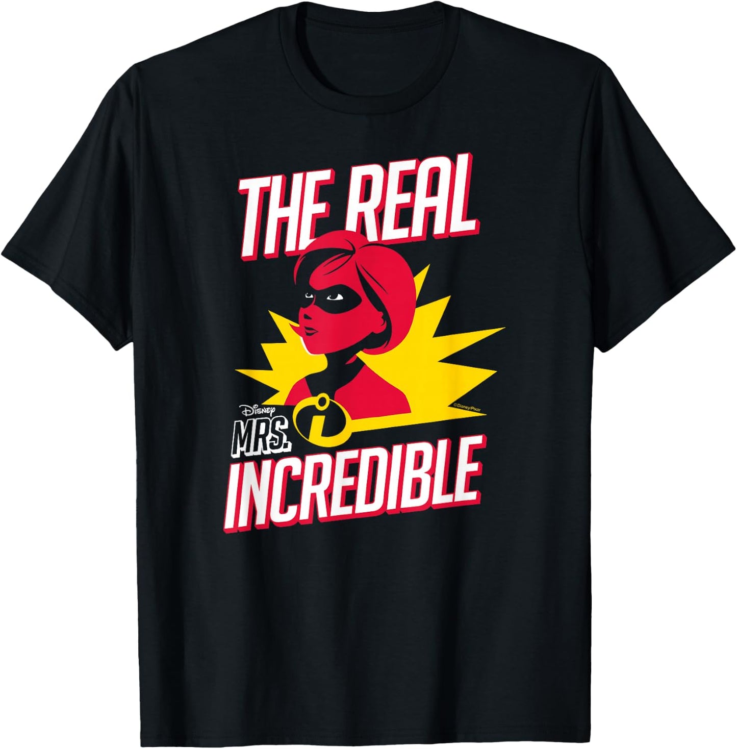 The Incredibles- The Real Mrs. Incredible T-Shirt - T-Shirt | Black