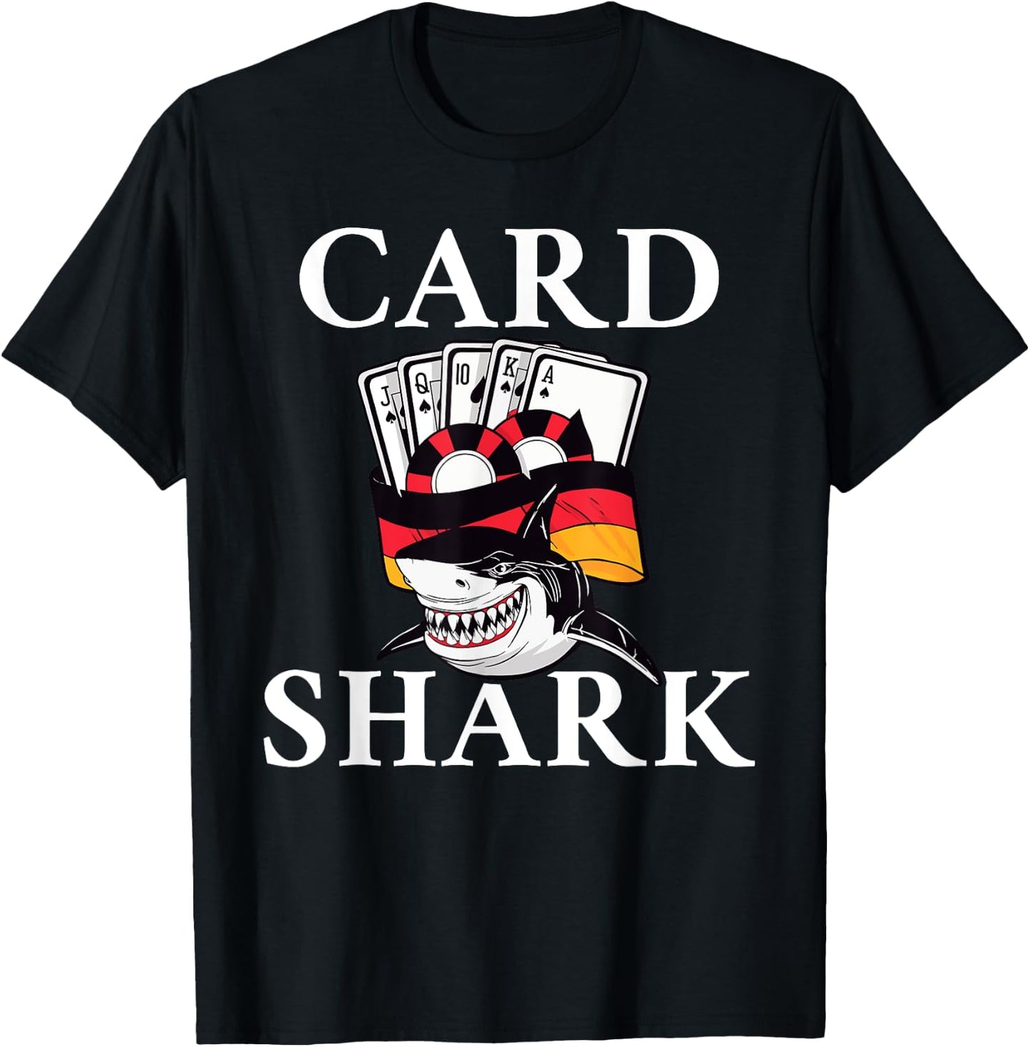 Card Shark Game Playing Cards Poker T-Shirt - T-Shirt | Black