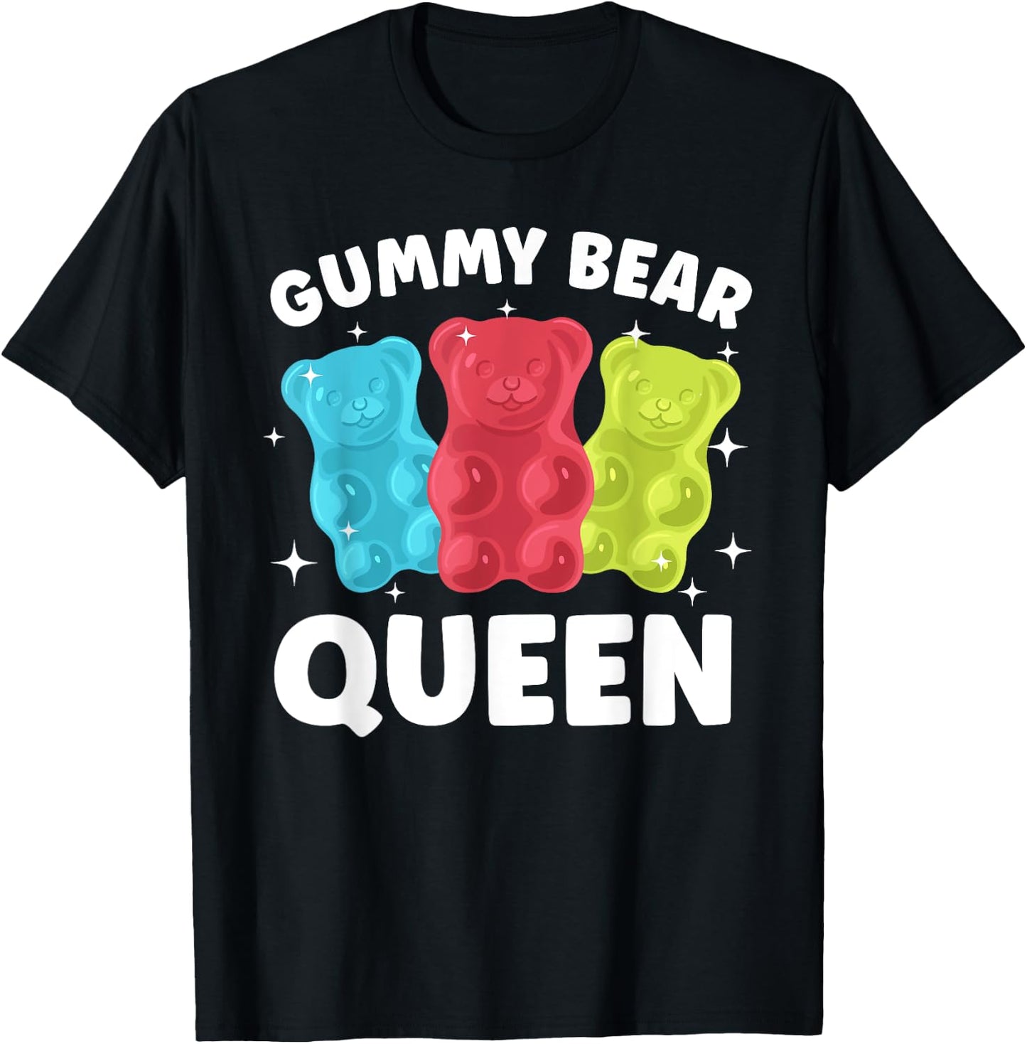 Cute Gummy Bear Art Girls Gummy Bear Lover Gummies T-Shirt - T-Shirt | Black