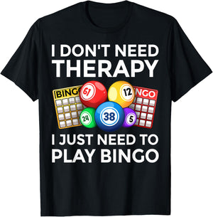 Funny Bingo Art Women Casino Gambling Bingo Lovers T-Shirt - T-Shirt | Black
