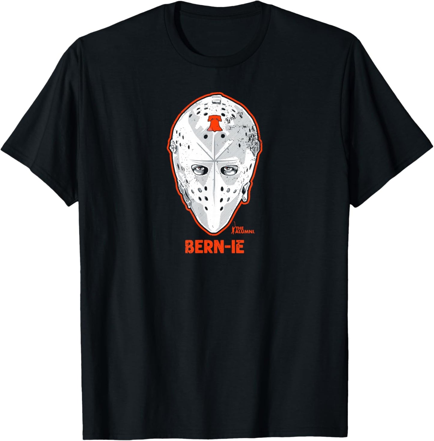 Bernie Parent - Mask - Philadelphia Hockey T-Shirt - T-Shirt | Black