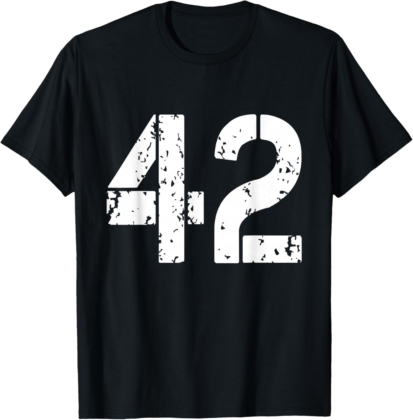 Number 42 Varsity Team - 42th Birthday & 42 Years Old T-Shirt - T-Shirt | Black