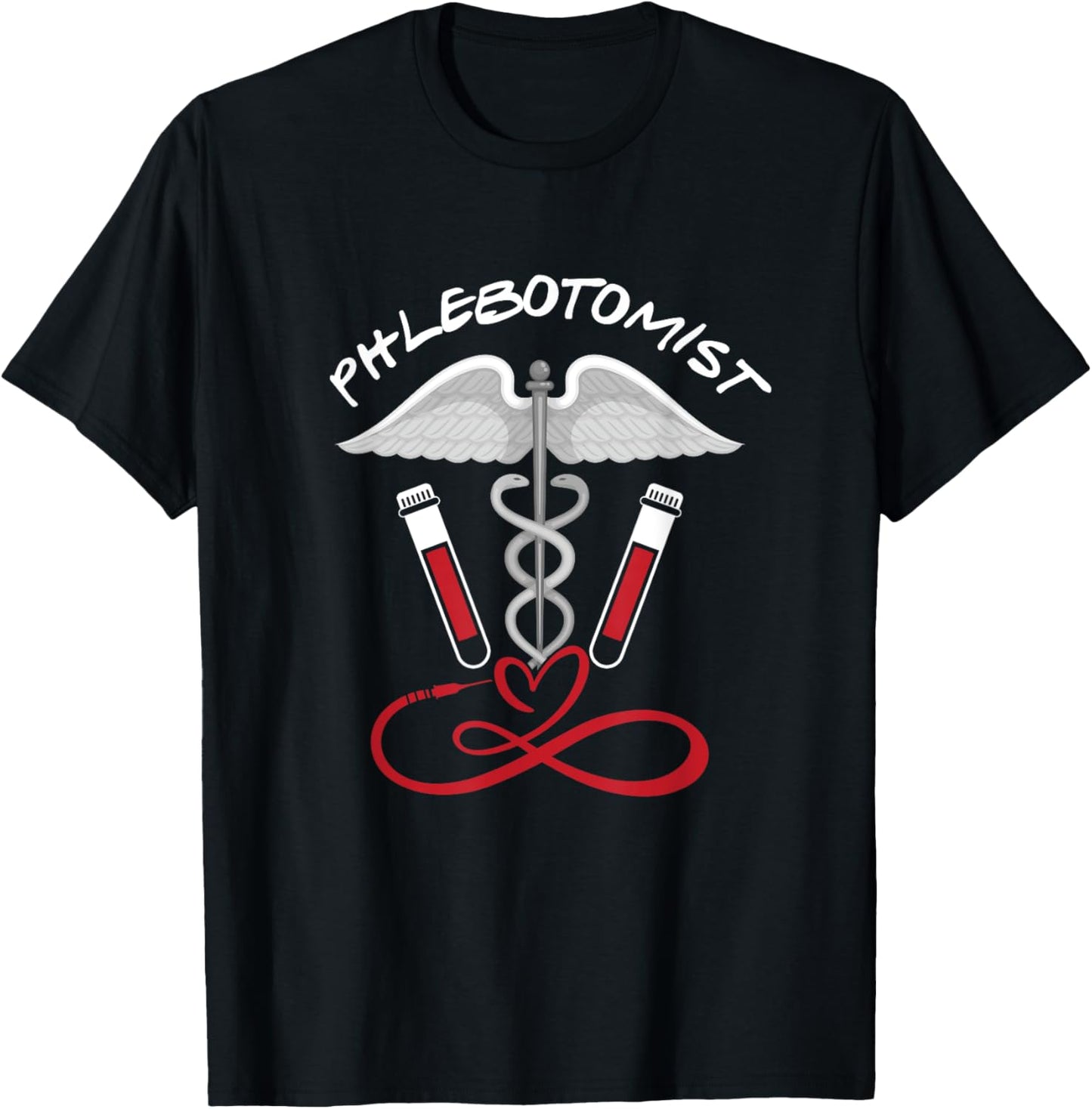 Phlebotomist | Phlebotomy Nurse | Veins Blood T-Shirt - T-Shirt | Black