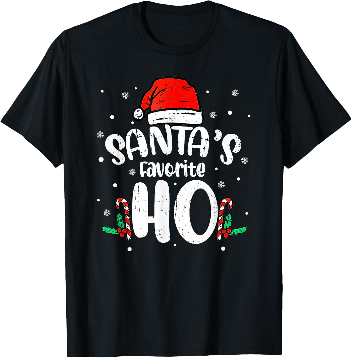 Funny Xmas Naughty Dirty Adult Humor PJ Christmas Men Women T-Shirt - T-Shirt | Black