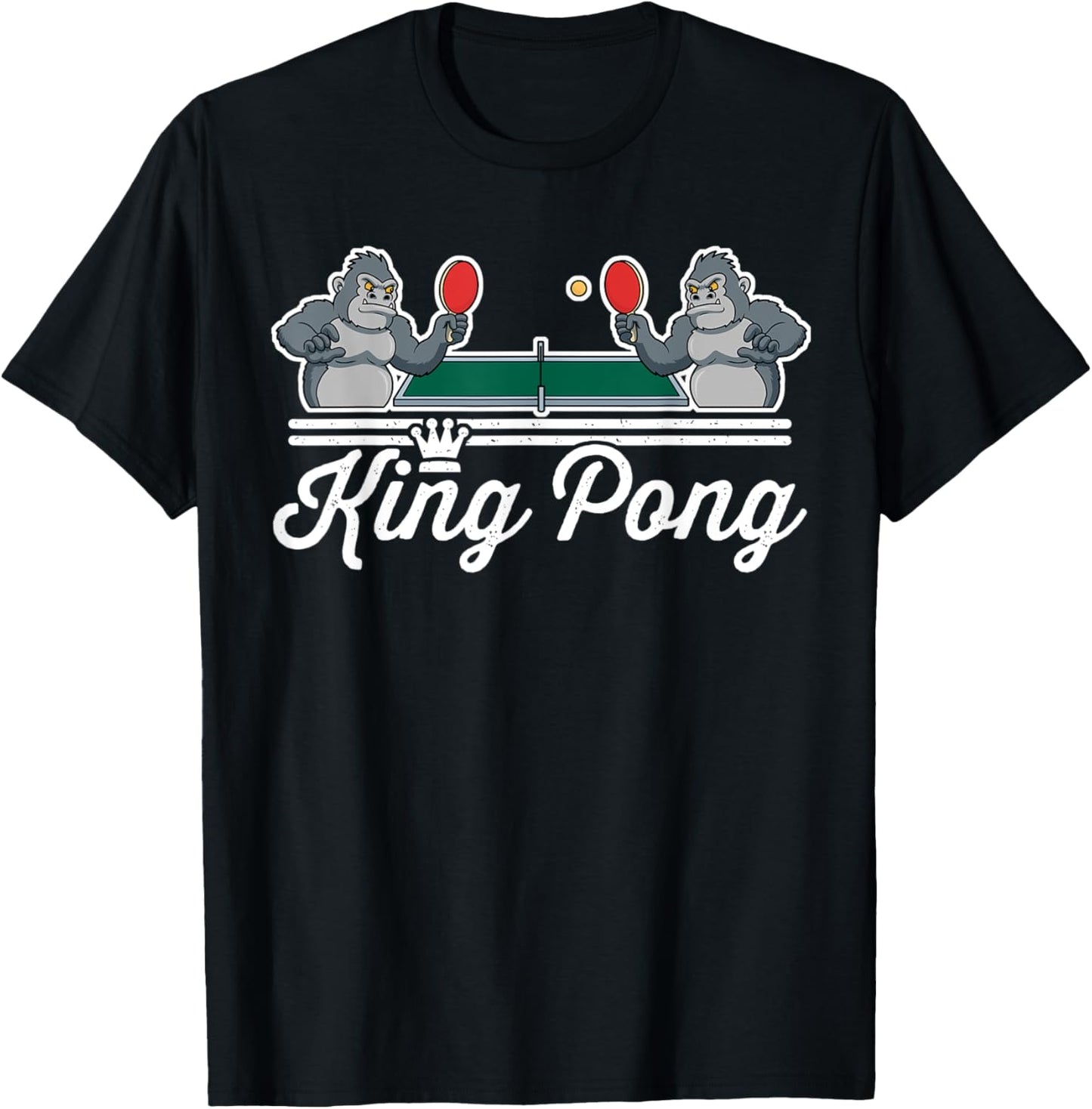 King Pong T-Shirt - T-Shirt | Black