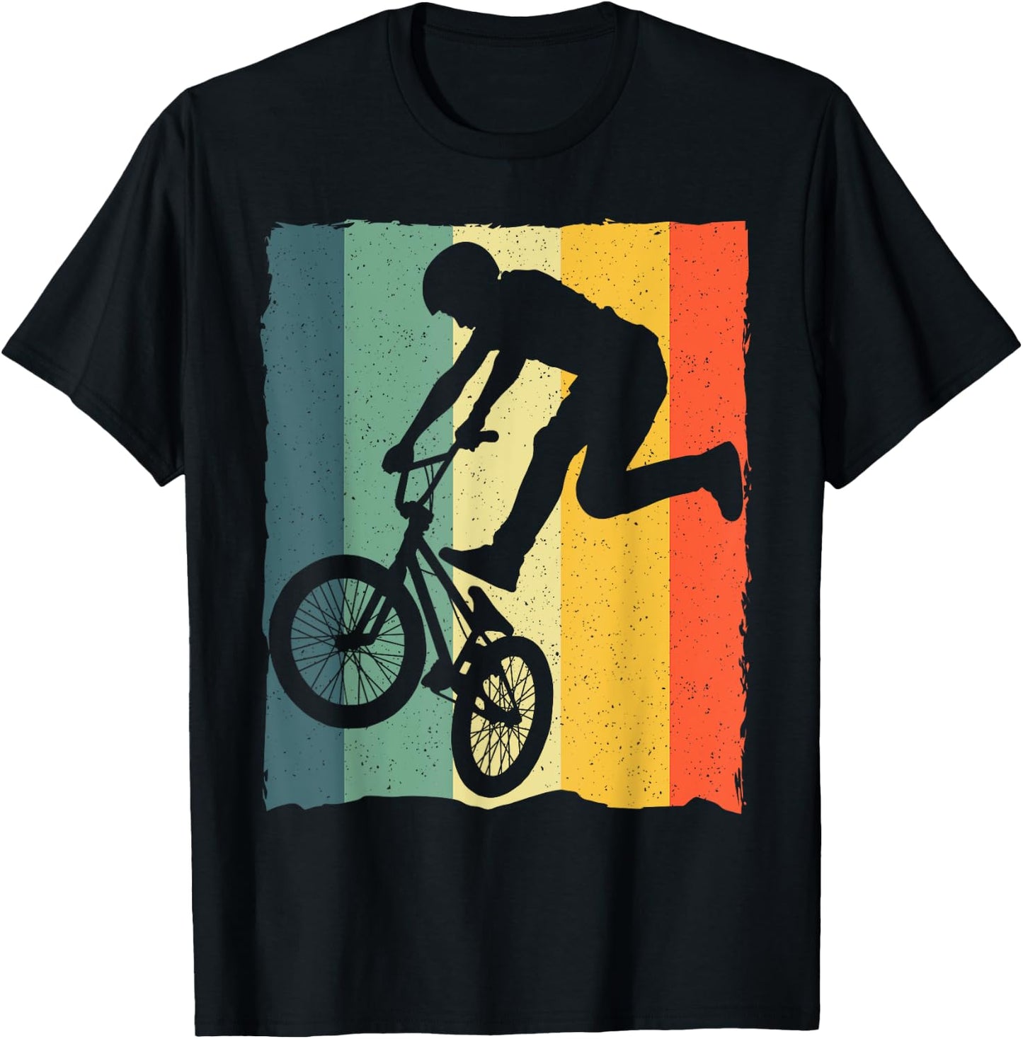 Cool Vintage BMX Women Boys Bike BMX Racing Riders T-Shirt - T-Shirt | Black
