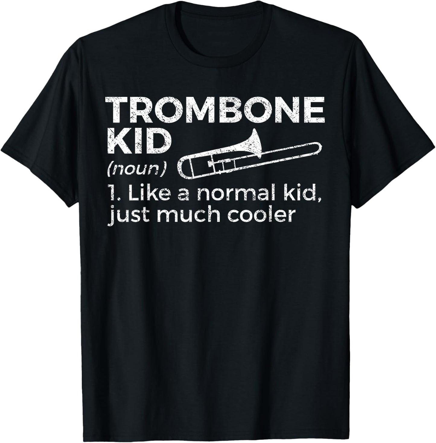 Trombone Kid Definition Trombone Player T-Shirt - T-Shirt | Black