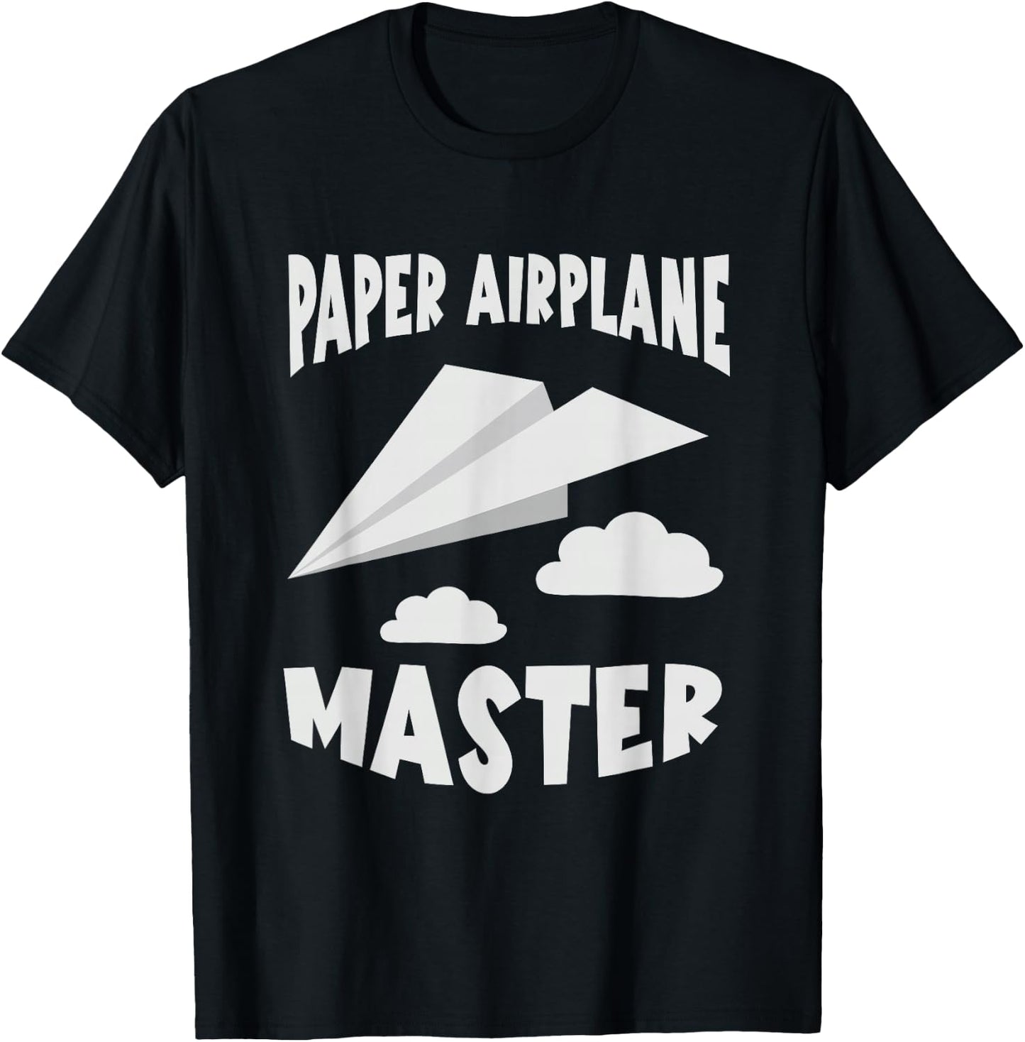 Paper Airplane Master Paper Plane Aviation Aircraft T-Shirt - T-Shirt | Black