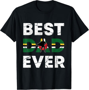 Best Dominican Dad Ever Dominica Daddy Father's Day Gift T-Shirt - T-Shirt | Black