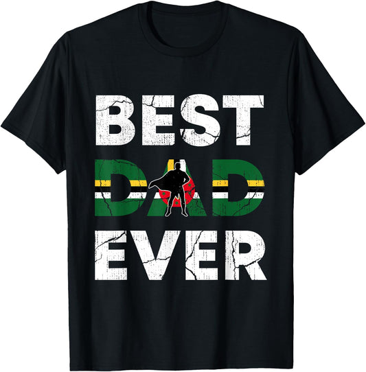 Best Dominican Dad Ever Dominica Daddy Father's Day Gift T-Shirt - T-Shirt | Black