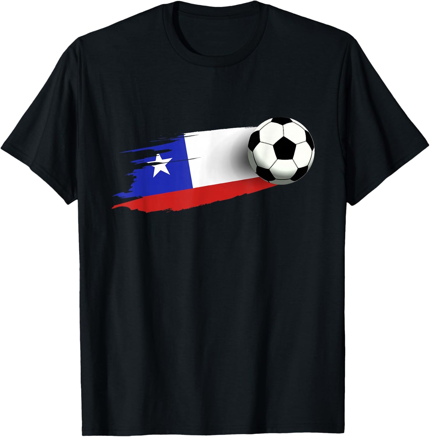 Chile Flag Jersey Chilean Soccer Team Chilean T-Shirt - T-Shirt | Black