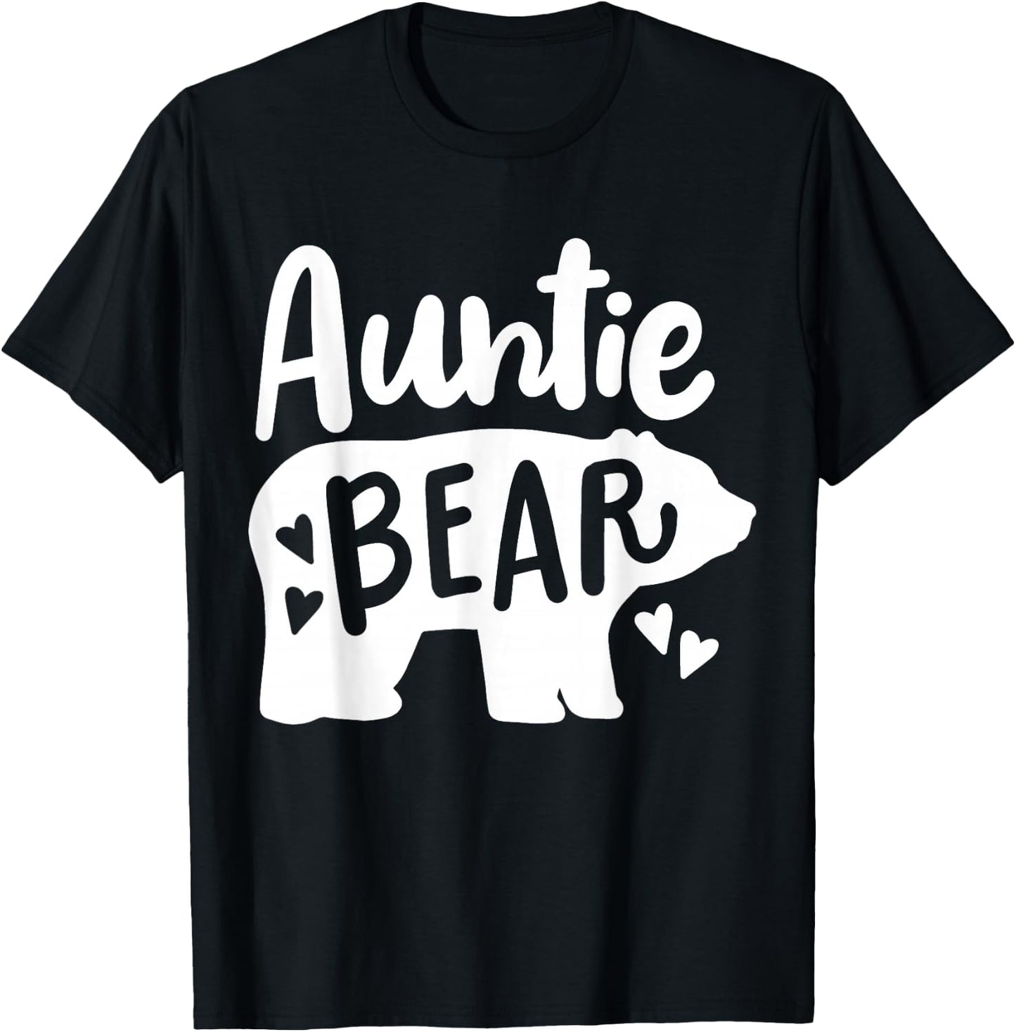Auntie Aunt Auntie Bear T-Shirt - T-Shirt | Black