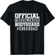 Cheer Dad Funny Papa Official Cheerleader Bodyguard T-Shirt - T-Shirt | Black
