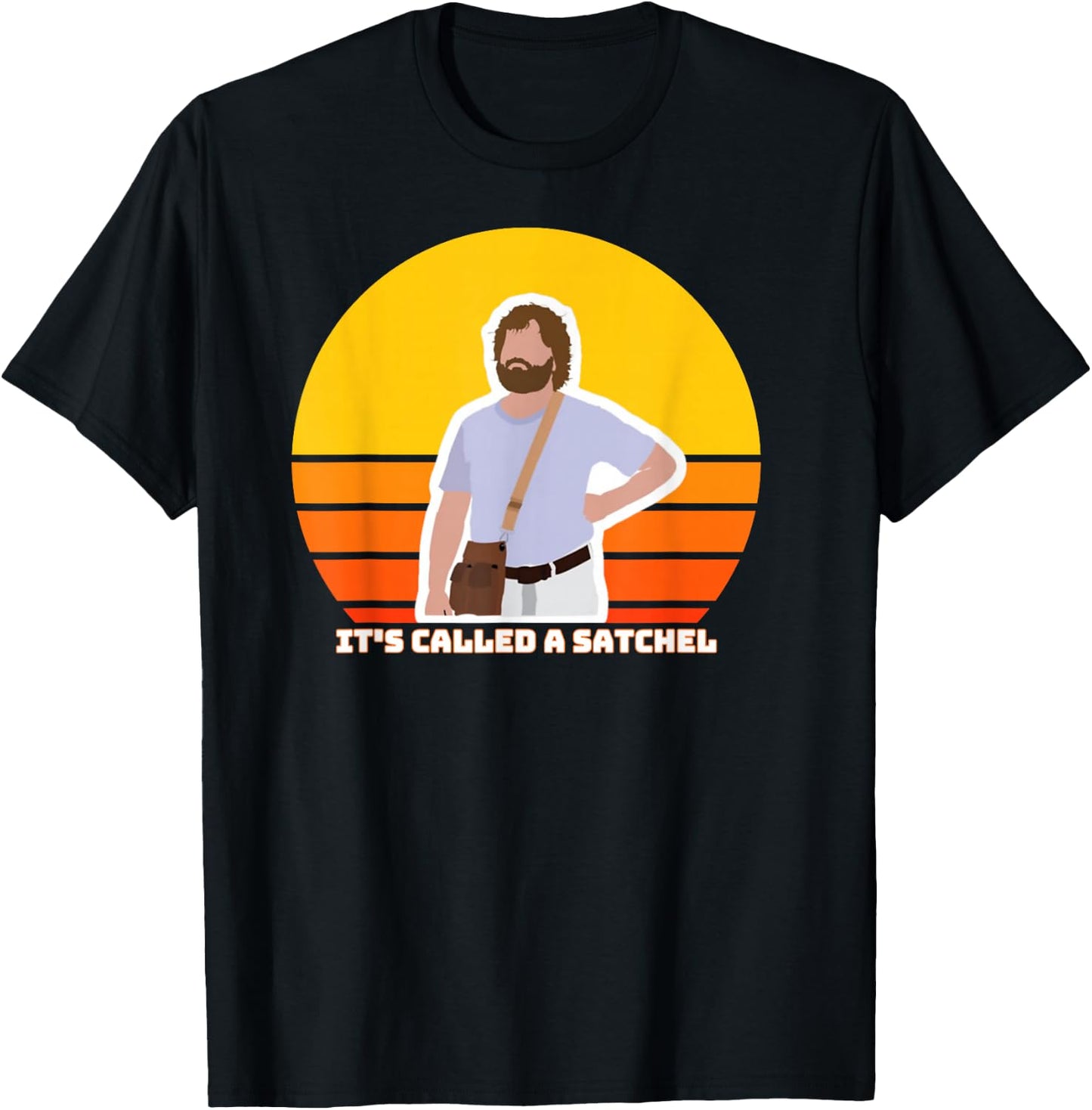 Hangover Movie, Classic Cinema, Funny Man's Satchel Shirt T-Shirt - T-Shirt | Black